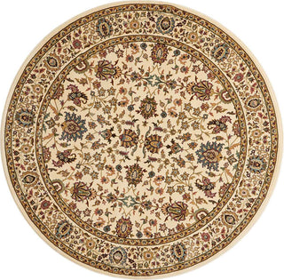 Nourison Antiquities ANT04 Royal Countryside Ivory Area Rug by Kathy Ireland 5' 3'' Round