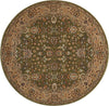 Nourison Antiquities ANT04 Royal Countryside Sage Area Rug by Kathy Ireland 6' Round