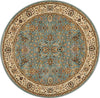 Nourison Antiquities ANT04 Royal Countryside Slate Blue Area Rug by Kathy Ireland 5' Round
