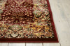 Nourison Antiquities ANT05 Stately Empire Burgundy Area Rug by Kathy Ireland 3' X 8'