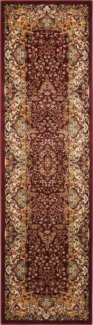 Nourison Antiquities ANT05 Stately Empire Burgundy Area Rug