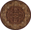 Nourison Antiquities ANT05 Stately Empire Burgundy Area Rug by Kathy Ireland 6' Round
