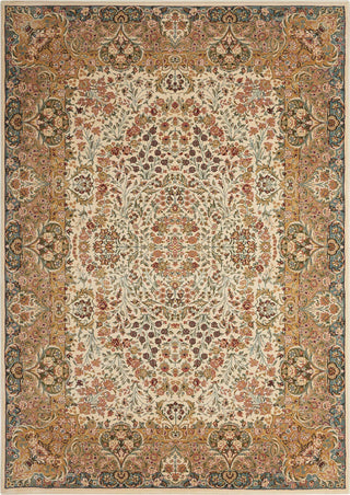 Nourison Antiquities ANT05 Stately Empire Ivory Area Rug by Kathy Ireland 5'3'' X 7'4''