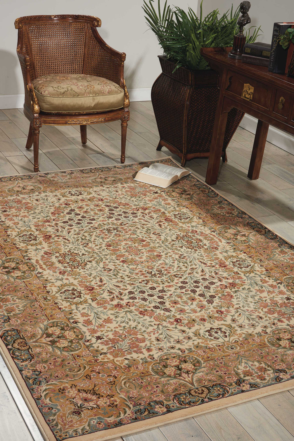 Nourison Antiquities ANT05 Stately Empire Ivory Area Rug by Kathy Ireland Room Image Feature