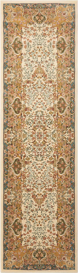 Nourison Antiquities ANT05 Stately Empire Ivory Area Rug by Kathy Ireland 2'2'' X 7'6'' Runner