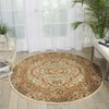 Nourison Antiquities ANT05 Stately Empire Ivory Area Rug by Kathy Ireland 6' Round