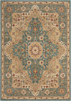 Nourison Antiquities ANT06 Imperial Garden Slate Blue Area Rug by Kathy Ireland 6' X 8'