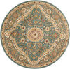 Nourison Antiquities ANT06 Imperial Garden Slate Blue Area Rug by Kathy Ireland 5' 3'' Round