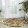 Nourison Antiquities ANT06 Imperial Garden Slate Blue Area Rug by Kathy Ireland 6' Round