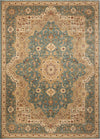 Nourison Antiquities ANT06 Imperial Garden Slate Blue Area Rug by Kathy Ireland 8' X 11'