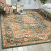 Nourison Antiquities ANT06 Imperial Garden Slate Blue Area Rug by Kathy Ireland 8' X 11'