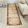 Nourison Antiquities ANT07 Timeless Elegance Ivory Area Rug by Kathy Ireland 3' X 8'