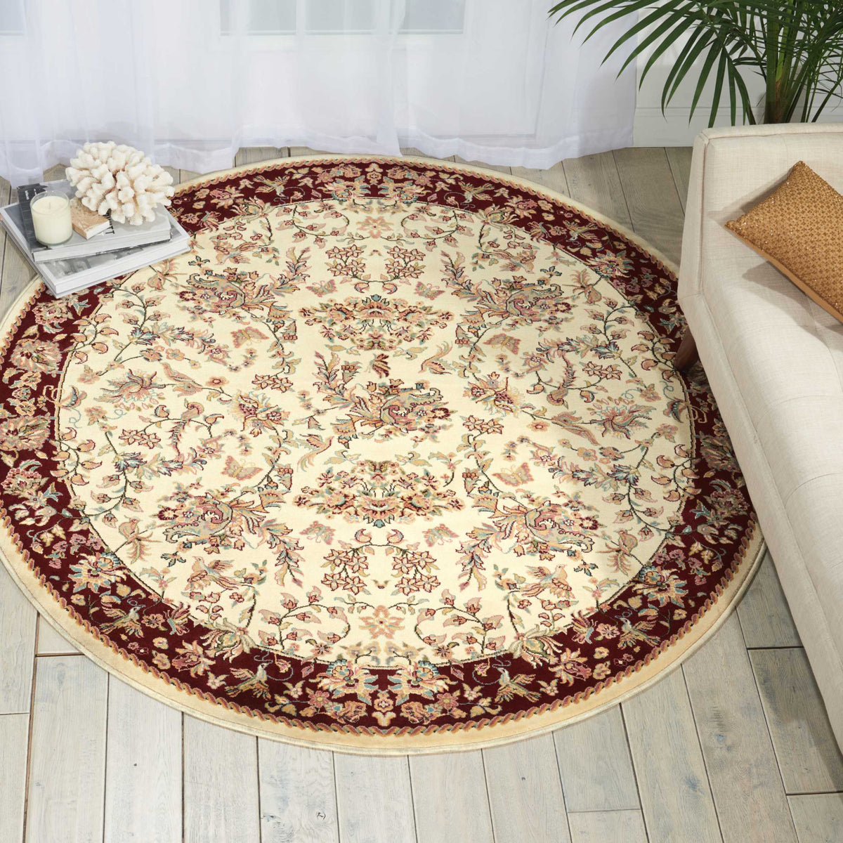 Ant Rug Nourison Antiquities ANT07 Timeless Elegance Ivory Area Rug ...