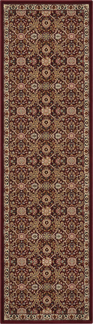 Nourison Ki11 Antiquities ANT08 Burgundy Area Rug by Kathy Ireland 2'2'' X 7'6'' Runner