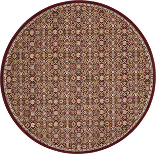 Nourison Ki11 Antiquities ANT08 Burgundy Area Rug by Kathy Ireland 7'10'' X 7'10'' Round