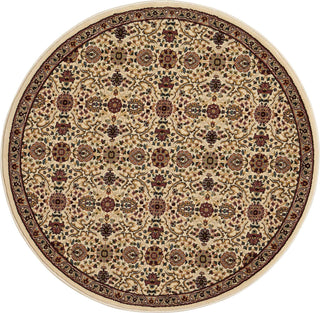 Nourison Ki11 Antiquities ANT08 Ivory Area Rug by Kathy Ireland 3'9'' X 3'9'' Round