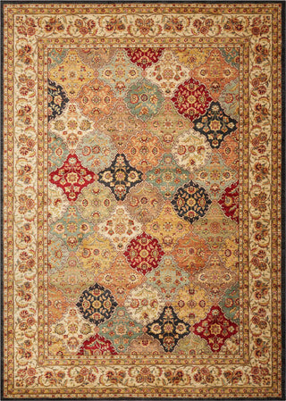 Nourison Ancient Times BAB03 Empress Garden Multicolor Area Rug by Kathy Ireland 7'9'' X 10'10''