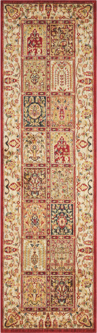 Nourison Ancient Times BAB04 Asian Dynasty Multicolor Area Rug by Kathy Ireland 2'2'' X 7'6'' Runner