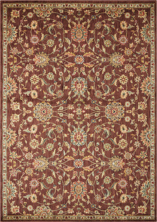 Nourison Ancient Times BAB05 Treasures Brown Area Rug by Kathy Ireland 6' X 8'