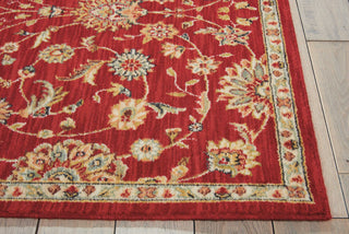 Nourison Ancient Times BAB05 Treasures Red Area Rug by Kathy Ireland 6' X 8'