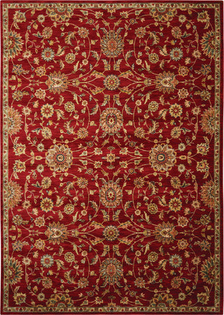 Nourison Ancient Times BAB05 Treasures Red Area Rug by Kathy Ireland 7'9'' X 10'10''