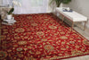Nourison Ancient Times BAB05 Treasures Red Area Rug by Kathy Ireland Room Image Feature