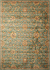 Nourison Ancient Times BAB05 Treasures Teal Area Rug by Kathy Ireland 8' X 10'