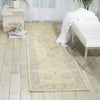 Nourison Royal Serenity SER01 Hyde Park Ivory Blue Area Rug by Kathy Ireland 3' X 8'