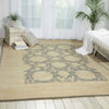 Nourison Royal Serenity SER01 Hyde Park Slate Area Rug by Kathy Ireland Room Image Feature
