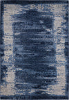 Nourison Illusion KI242 Blue Area Rug by Kathy Ireland 5'3'' X 7'4''