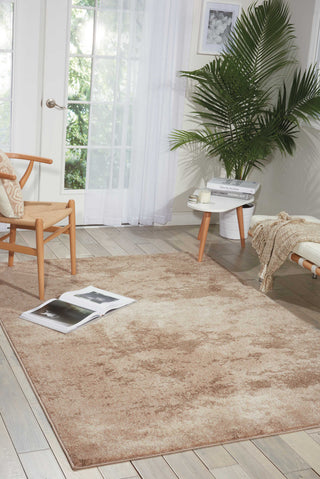 Nourison Illusion KI243 Beige Area Rug by Kathy Ireland Room Image Feature