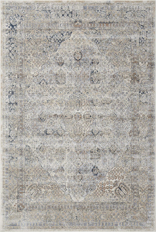 Nourison Ki25 Malta MAI01 Ivory Blue Area Rug by Kathy Ireland main image