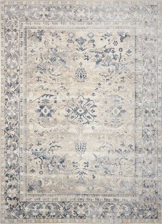 Nourison Ki25 Malta MAI05 Ivory Blue Area Rug by Kathy Ireland 8' X 11'