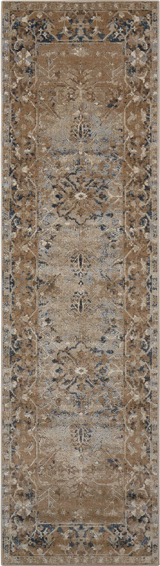 Nourison Ki25 Malta MAI05 Taupe Area Rug by Kathy Ireland 2'2'' X 7'7'' Runner