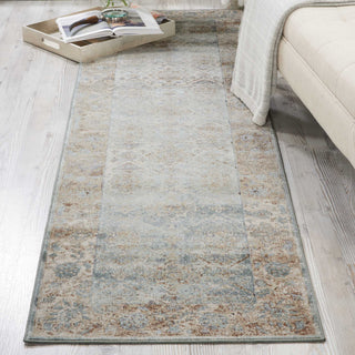 Nourison Ki25 Malta MAI09 Slate Area Rug by Kathy Ireland 2' X 8'