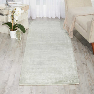 Nourison Ki26 Desert Skies DSK02 Silver/Green Area Rug by Kathy Ireland 2' X 8'