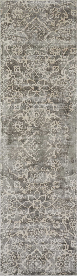 Nourison Ki26 Desert Skies DSK03 Grey Area Rug by Kathy Ireland 2'3'' X 8' Runner