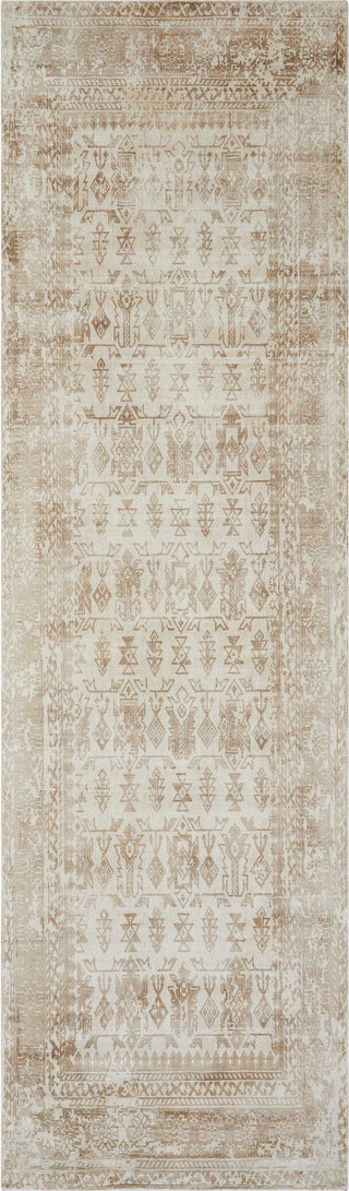 Nourison Ki26 Desert Skies DSK05 Beige Area Rug by Kathy Ireland 2'3'' X 8' Runner