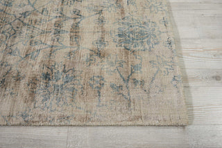 Nourison Ki26 Desert Skies DSK06 Teal Area Rug by Kathy Ireland 2' X 8'