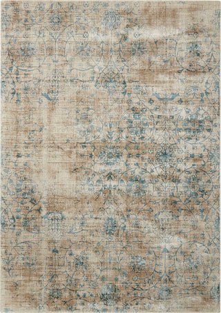 Nourison Ki26 Desert Skies DSK06 Teal Area Rug by Kathy Ireland main image