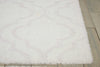 Nourison Ki30 Light and Airy KIT01 White Area Rug by Kathy Ireland 5' X 7'