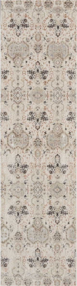 Nourison Ki34 Silver Screen KI341 Grey/Slate Area Rug by Kathy Ireland 2'2'' X 7'6''