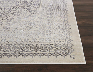 Nourison Ki34 Silver Screen KI342 Grey Area Rug by Kathy Ireland Corner