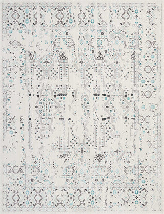 Nourison Ki34 Silver Screen KI343 Ivory/Teal Area Rug by Kathy Ireland 8' X 10' Main Image