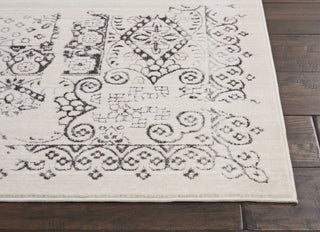 Nourison Ki34 Silver Screen KI344 Ivory/Grey Area Rug by Kathy Ireland Corner