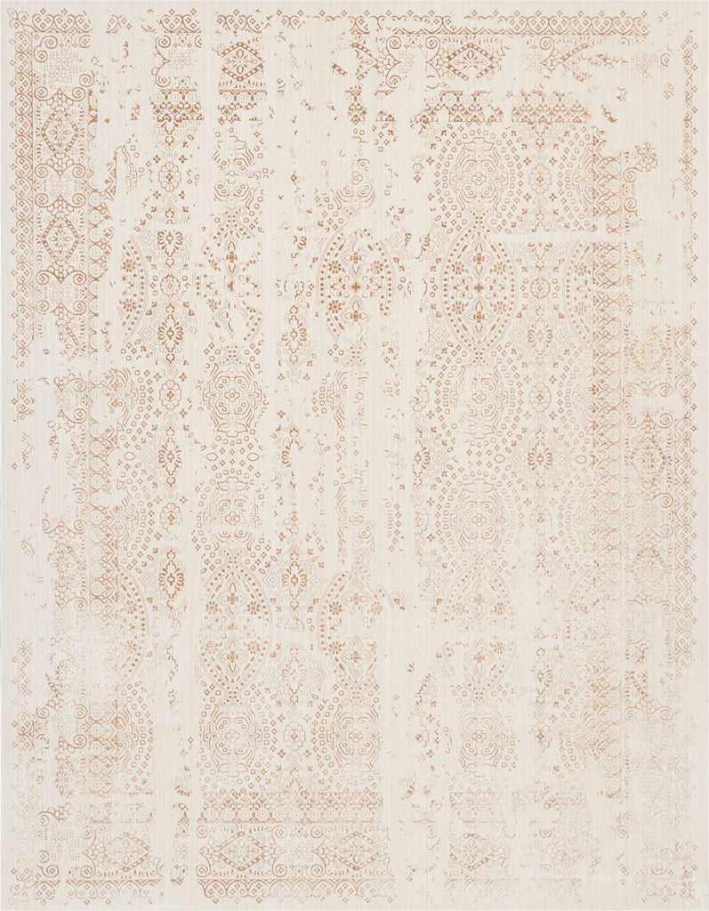 Nourison Ki34 Silver Screen KI344 Ivory/Mocha Area Rug by Kathy Ireland 8' X 10' Main Image