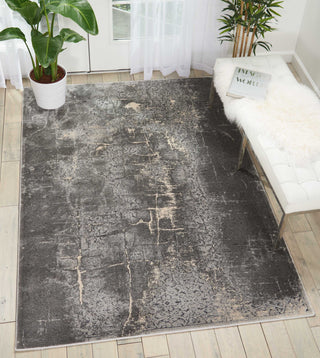 Nourison Ki35 Heritage KI353 Charcoal Area Rug by Kathy Ireland Room Image Feature