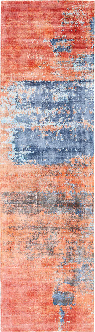 Nourison Ki37 Safari Dreams KI374 Blue/Brick Area Rug