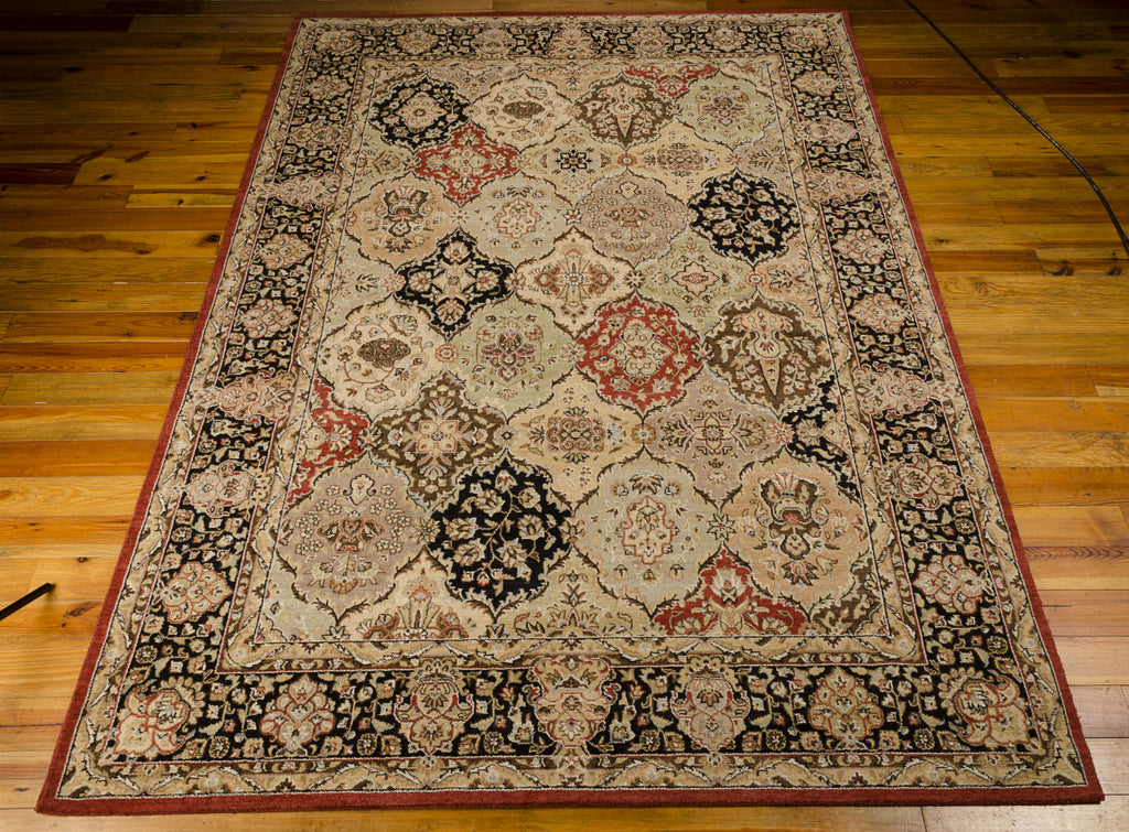 Nourison Lumiere KI601 Persian Tapestry Multicolor Area Rug by Kathy Ireland 8' X 11' Floor Shot Feature