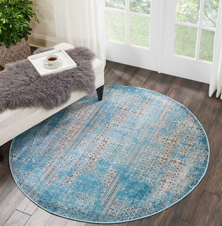 Nourison Karma KRM01 Blue Area Rug Room Image